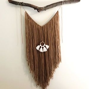 Large Boho Macrame Tassel Hanging Wall Art